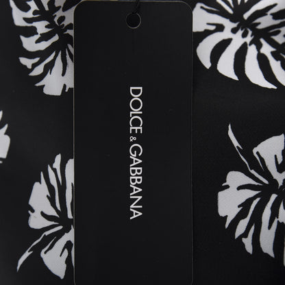 Dolce & Gabbana Nylon Black Palm Drawstring Backpack Black 10 of 10