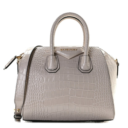 Givenchy Calfskin Crocodile Embossed Mini Antigona Dune 1 of 10
