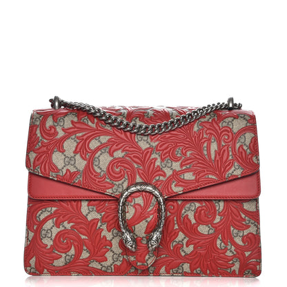 Gucci GG Supreme Monogram Arabesque Medium Dionysus Shoulder Bag Hibiscus Red 1 of 7