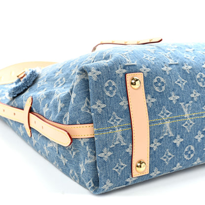 Louis Vuitton Monogram Denim CarryAll MM Blue 9 of 10