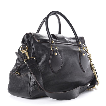 Prada Cervo Deerskin Bag Black 4 of 21
