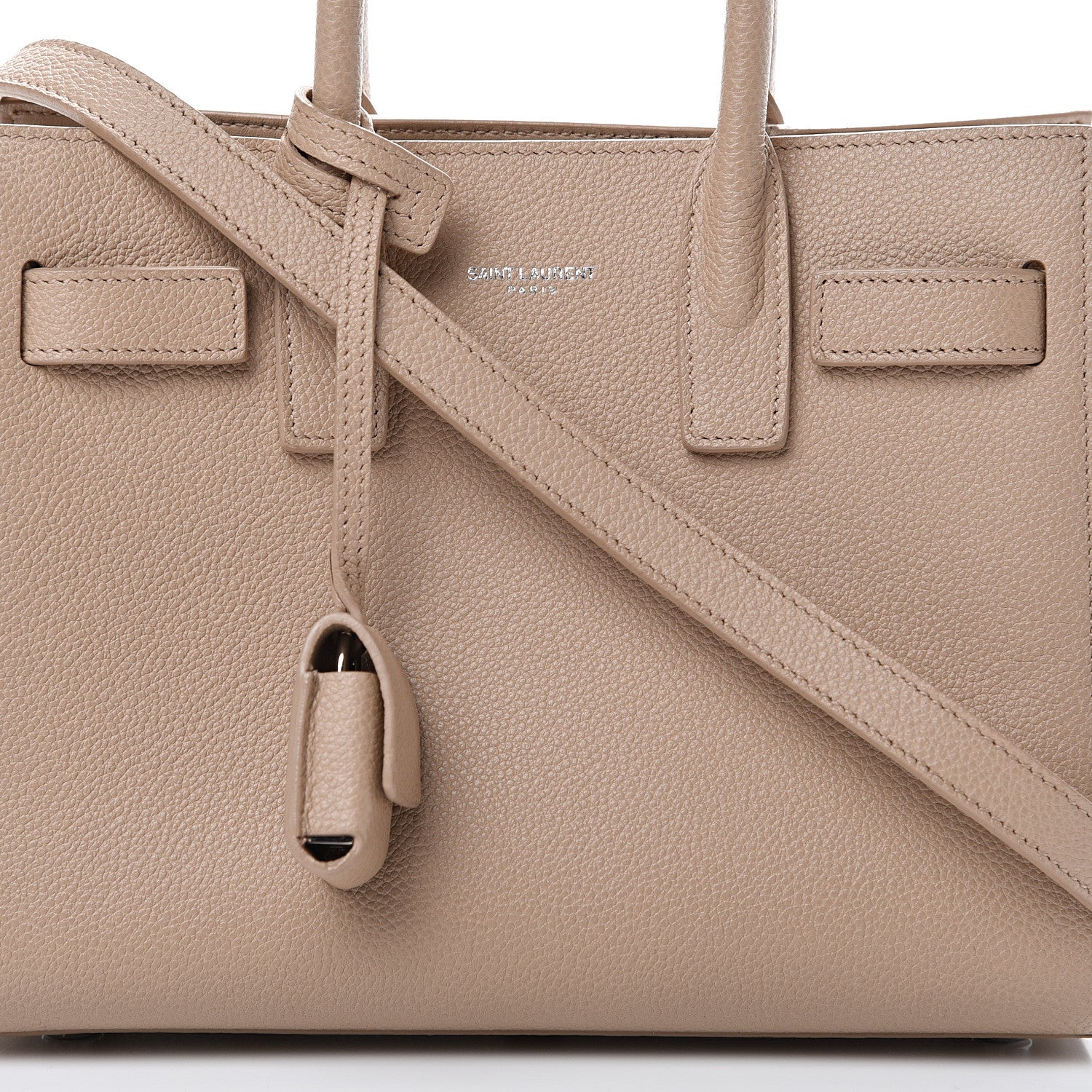 Saint Laurent Grained Calfskin Nano Sac De Jour Beige 8 of 15
