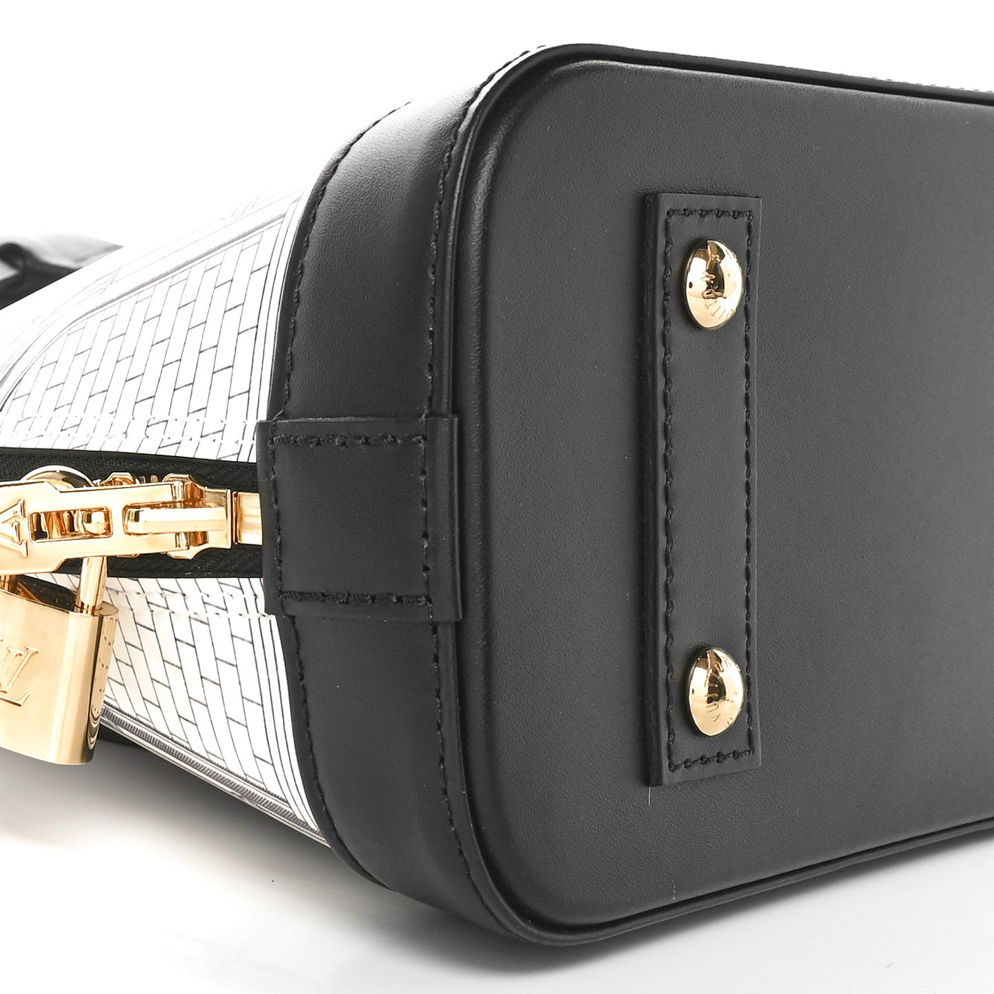 X FORNASETTI Calfskin Architettura Alma BB Black White