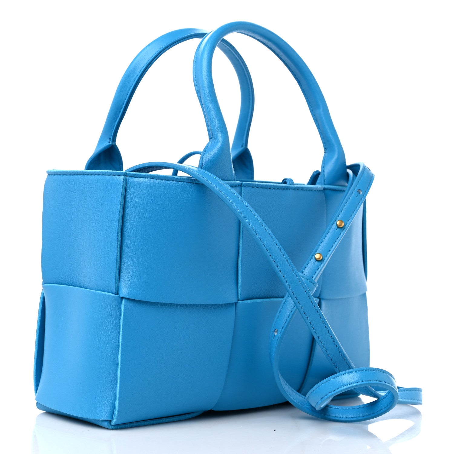 Bottega Veneta Grained Calfskin Maxi Intrecciato Mini Arco Tote Pool 4 of 9