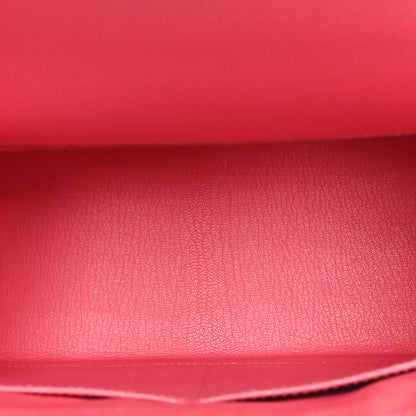 Hermes Epsom Horseshoe Kelly Sellier 28 Rose Azalee Trench 5 of 10