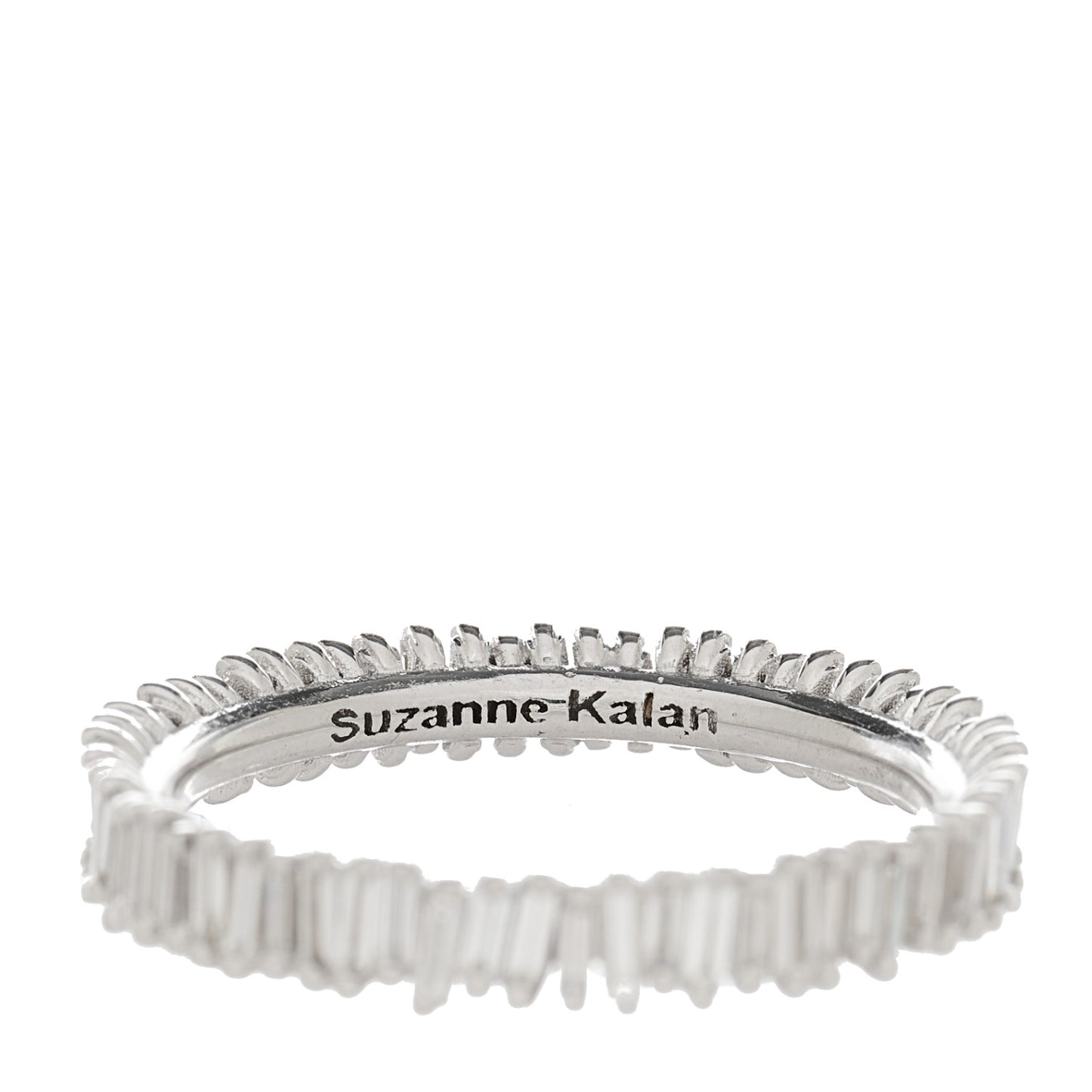 18K White Gold Diamond Classic Eternity Band Ring 52 6