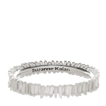Suzanne Kalan 18K White Gold Diamond Classic Eternity Band Ring 52 6 5 of 5
