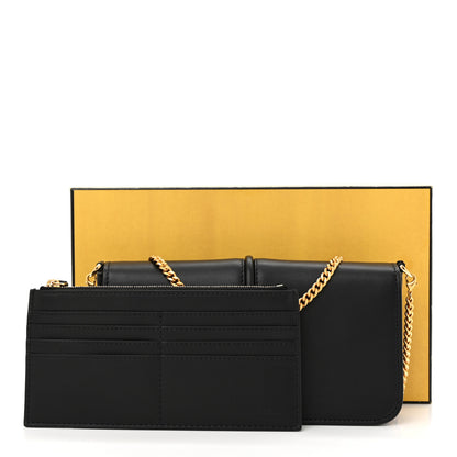 Fendi Vitello Grace Matte Fendigraphy Wallet On Chain Black 11 of 11