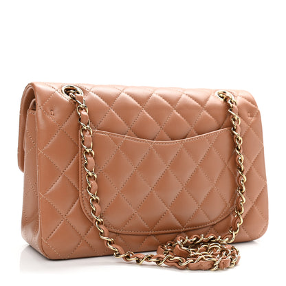Chanel Lambskin Quilted Small Double Flap Brown 3 of 15