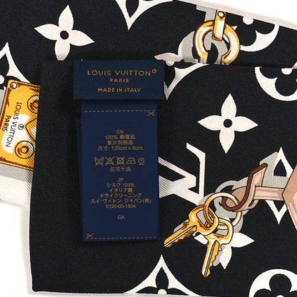 Louis Vuitton Silk Monogram Confidential Bandeau Black 3 of 3