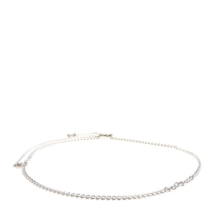 Chanel Enamel CC Chain Logo Belt Silver Black 2 of 4