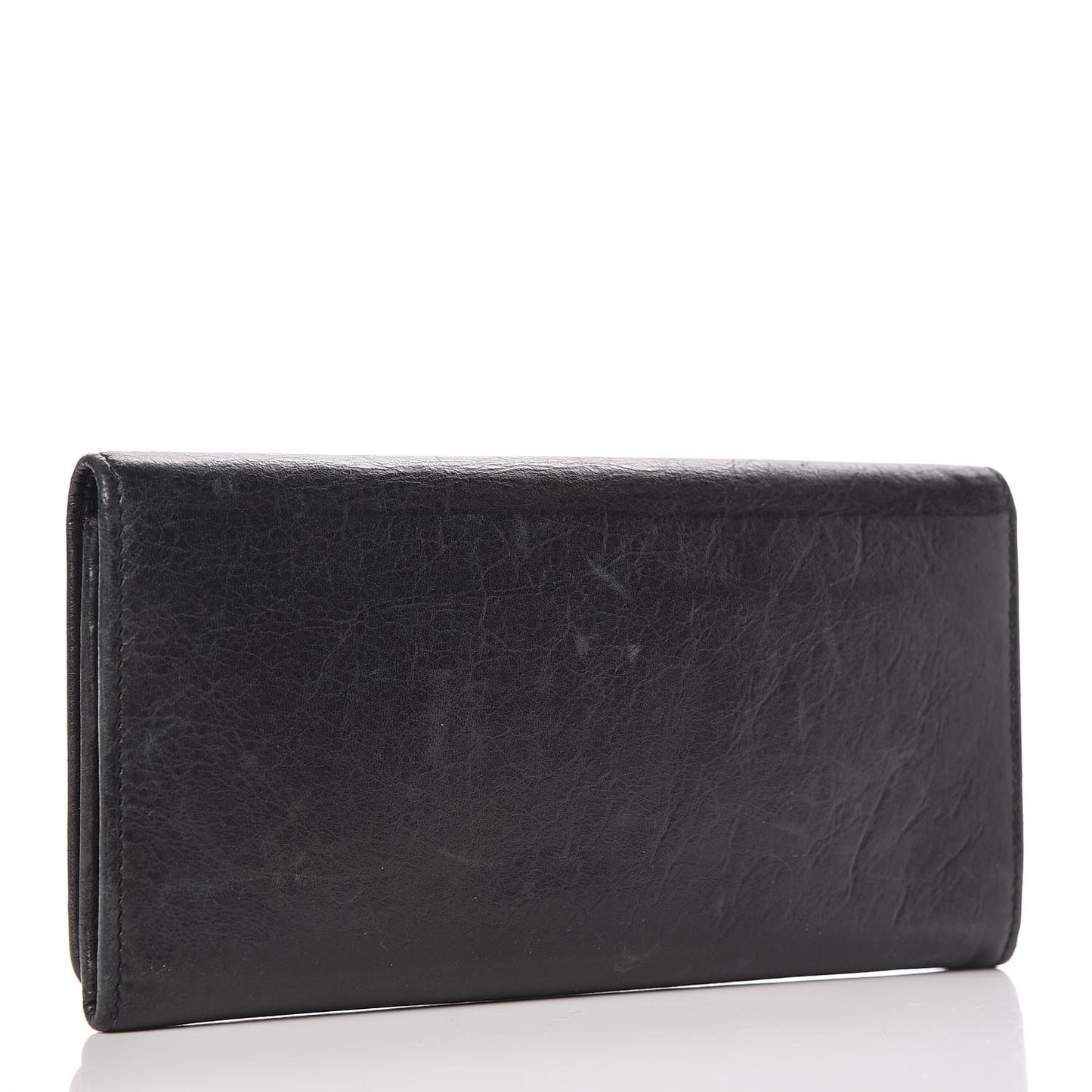 Agneau Classic Hardware Money Wallet Black