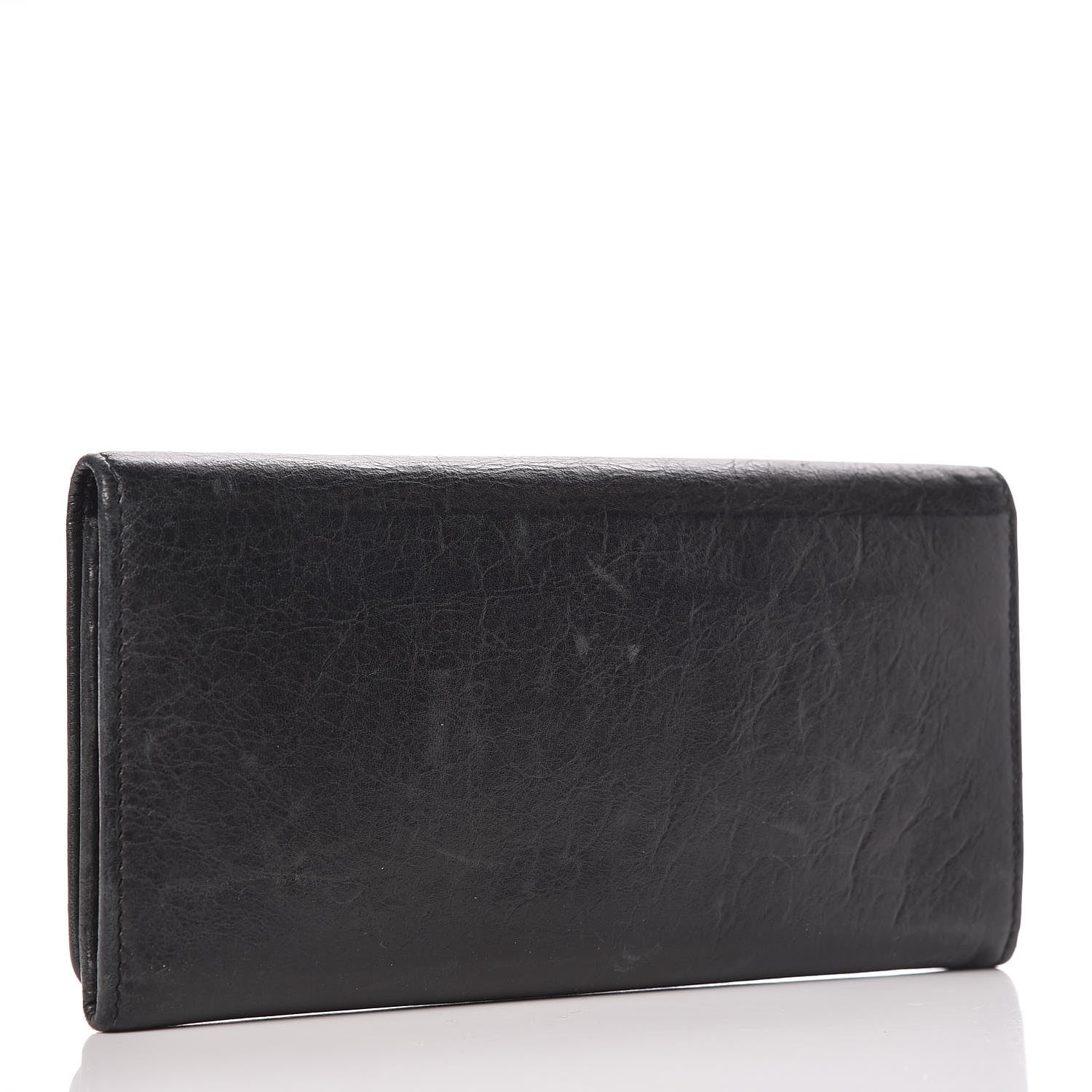 Balenciaga Agneau Classic Hardware Money Wallet Black 3 of 12