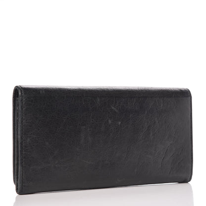 Balenciaga Agneau Classic Hardware Money Wallet Black 3 of 12