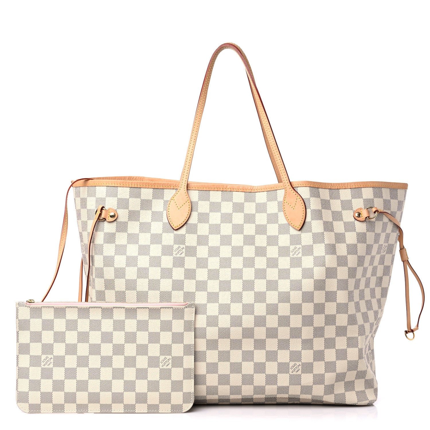 Louis Vuitton Damier Azur Neo Neverfull GM Rose Ballerine 1 of 12