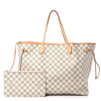 Louis Vuitton Damier Azur Neo Neverfull GM Rose Ballerine 1 of 12