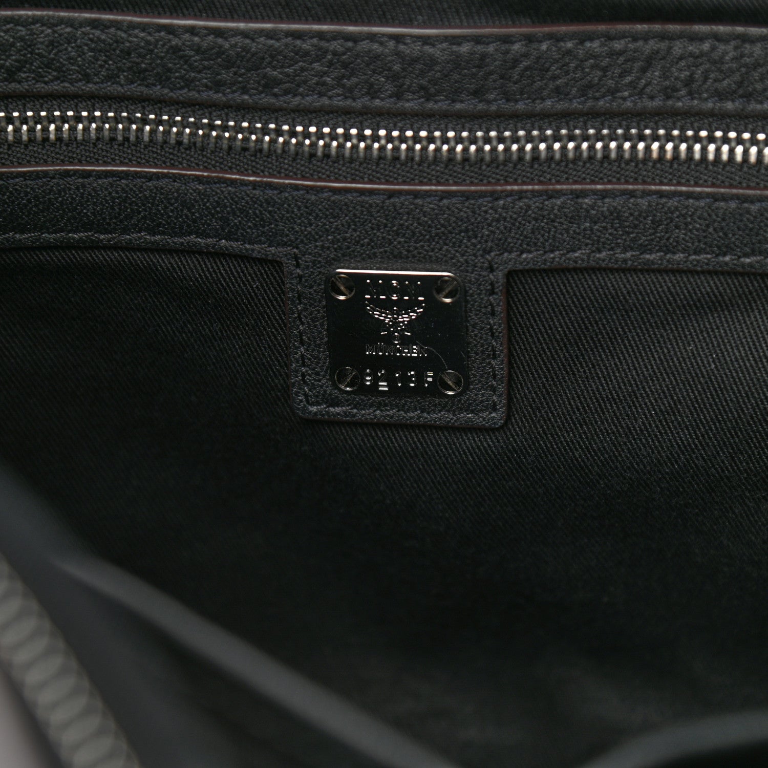 MCM Calfskin Ottomar Monogram Medium Klara Hobo Black 6 of 10