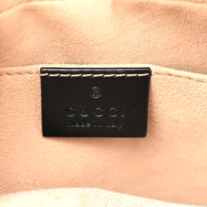 Gucci Calfskin Matelasse Small GG Marmont Chain Shoulder Bag Black 6 of 10