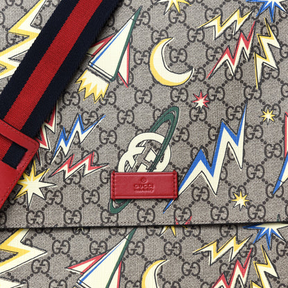 Gucci GG Supreme Monogram Space Diaper Bag Red 10 of 10