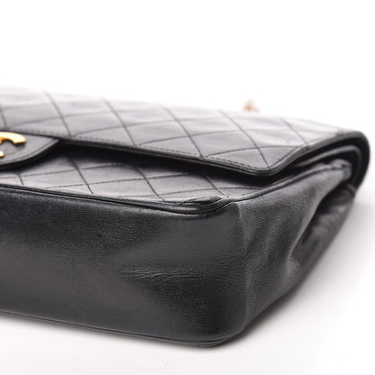Chanel Lambskin Quilted Medium Double Flap Bijoux Chain Black 6 of 13