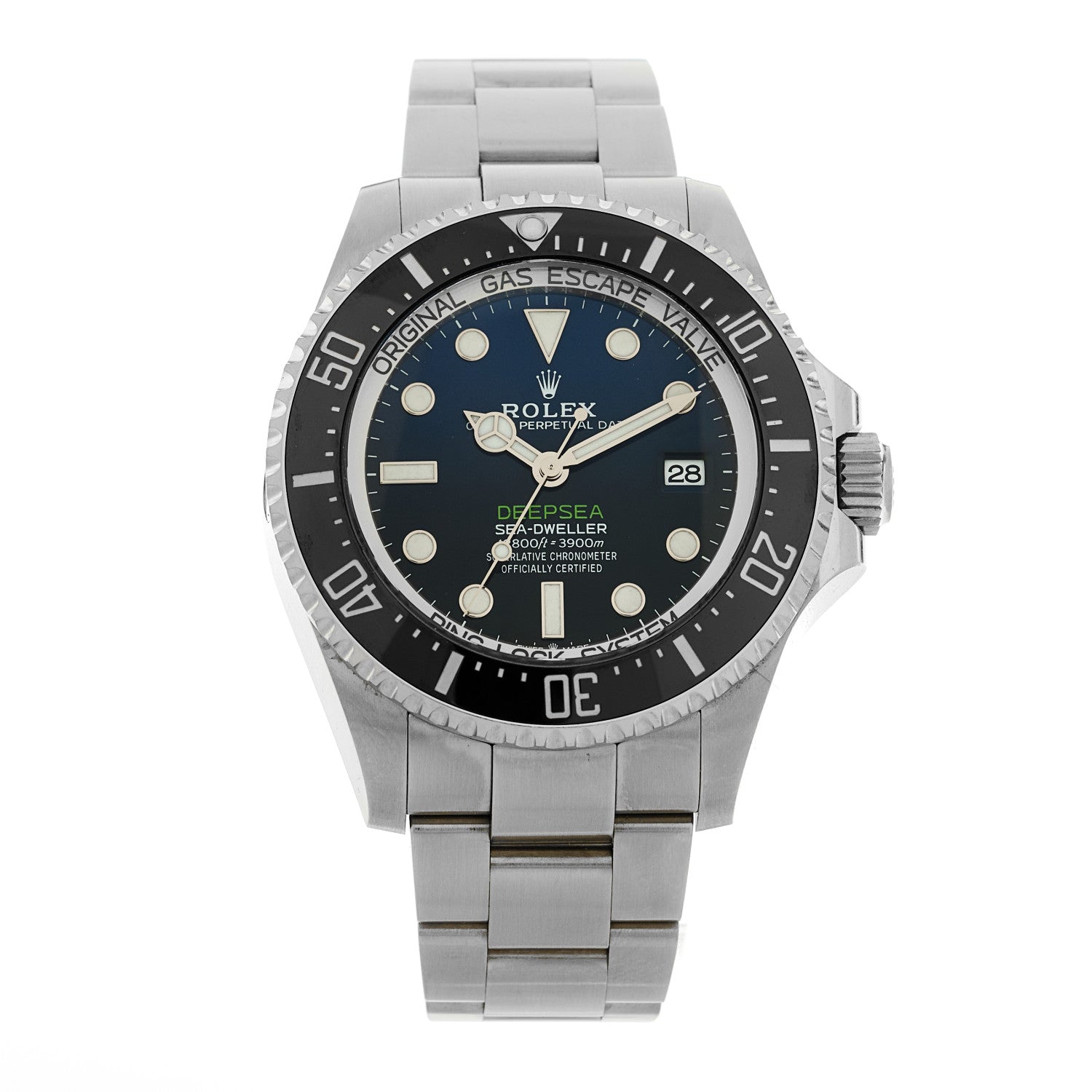 Rolex Stainless Steel 44mm Oyster Perpetual Date Sea-Dweller Deepsea James Cameron Watch Blue 126660 1 of 4