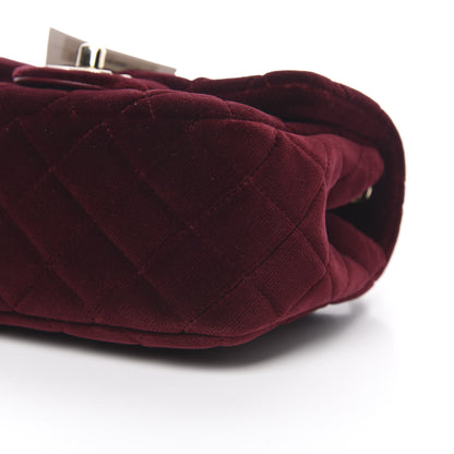 Chanel Velvet Quilted Mini Pearl Crush Flap Burgundy 10 of 11