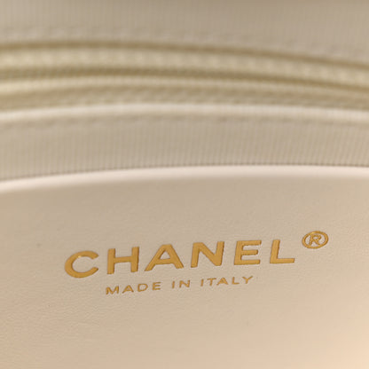 Chanel Shiny Crumpled Lambskin Quilted Trendy Chain Around Hobo White 6 of 12