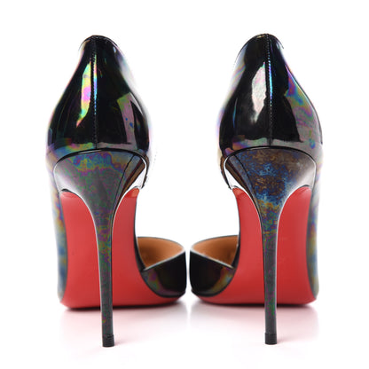 Christian Louboutin Patent Stellar Iriza 100 Pumps 38 Black 7 of 11