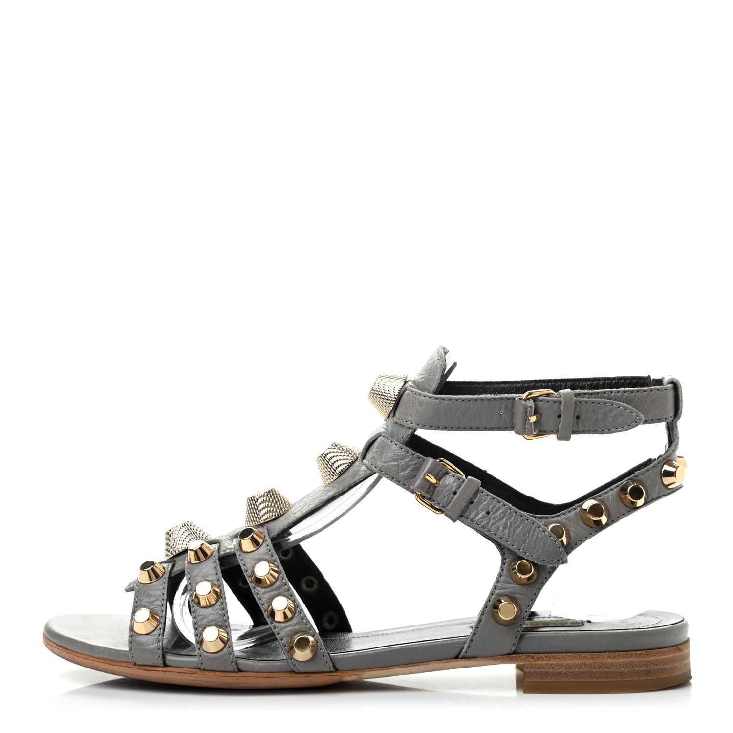 Balenciaga Agneau Giant Gold Hardware Sandals 38.5 1 of 8