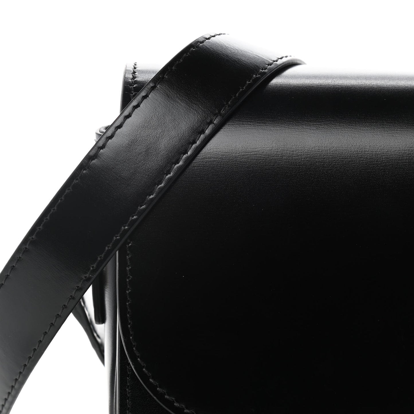 Shiny Calfskin Medium Triomphe Black