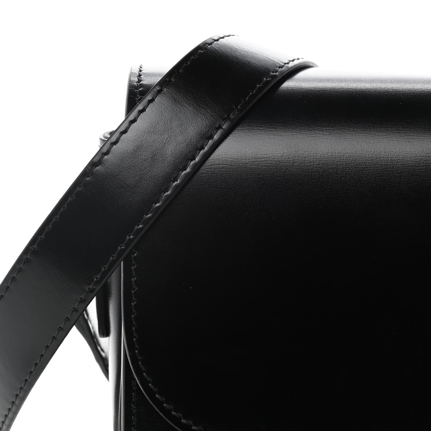 Celine Shiny Calfskin Medium Triomphe Black 9 of 13