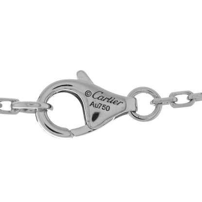 Cartier 18K White Gold Diamond Interlocking LOVE Paved Necklace 4 of 4
