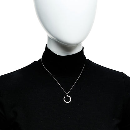 Cartier 18K White Gold Diamond Juste Un Clou Paved Pendant Necklace 2 of 5