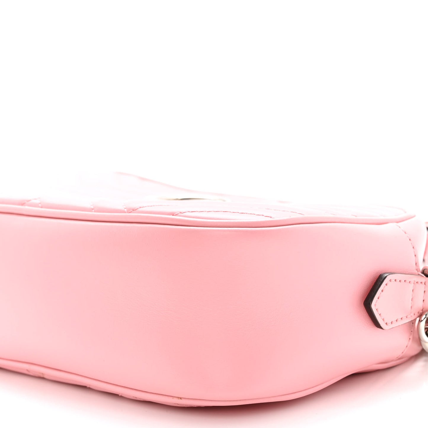 Calfskin Matelasse Small GG Marmont Chain Shoulder Bag Wild Rose