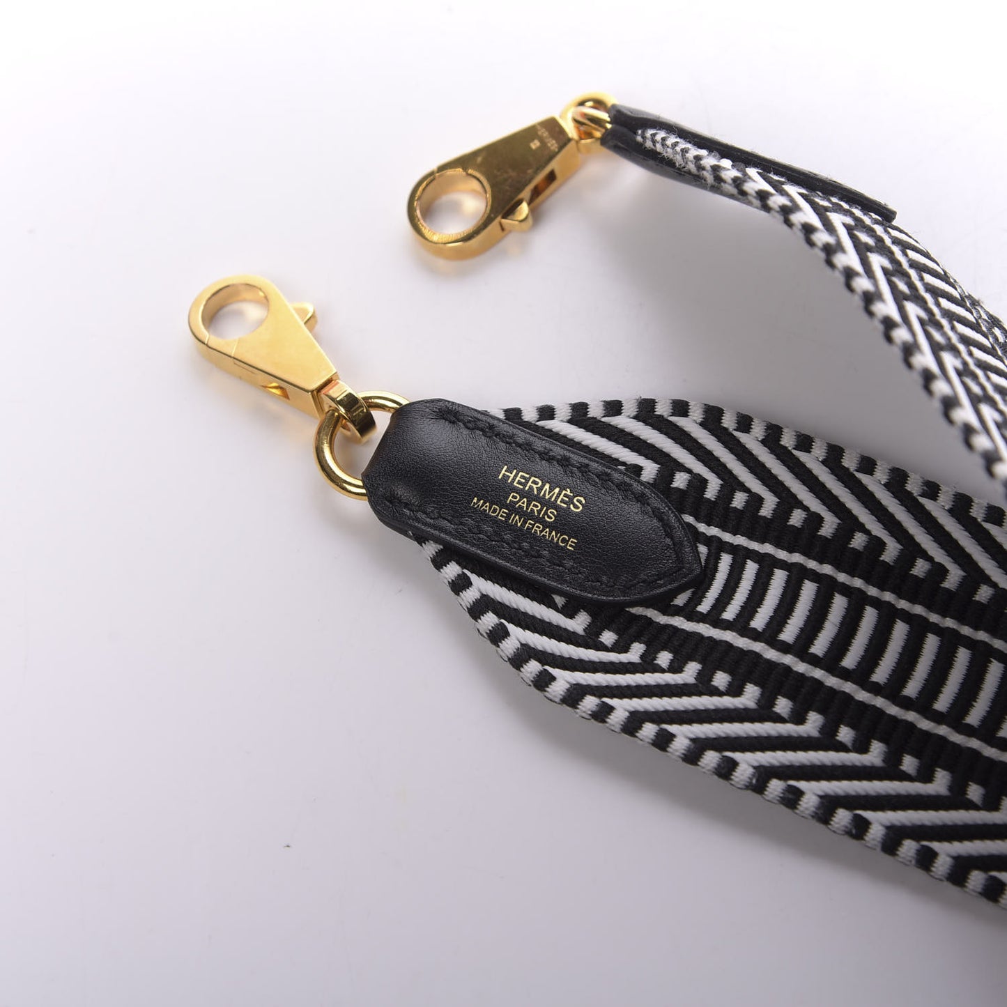 Toile Swift 50mm Sangle Cavale Shoulder Strap Black Ecru