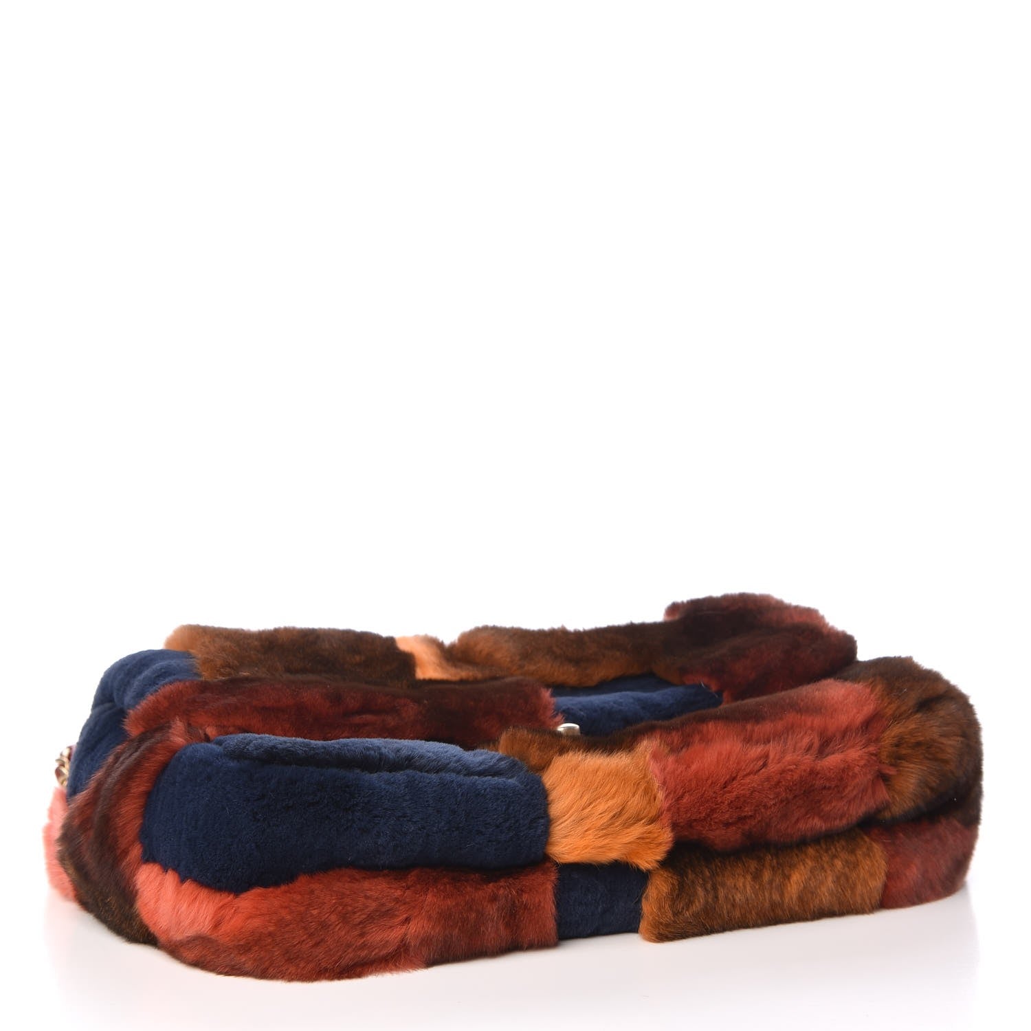 Chanel Orylag Lambskin Medium Flap Blue Orange 4 of 8