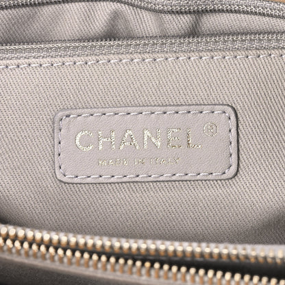 Chanel Iridescent Calfskin Chic Quilt Quilted Front Pocket Shoulder Bag Beige 5 of 9