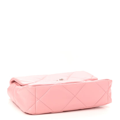 Chanel Lambskin Quilted Large Chanel 19 Flap Light Pink 4 of 10