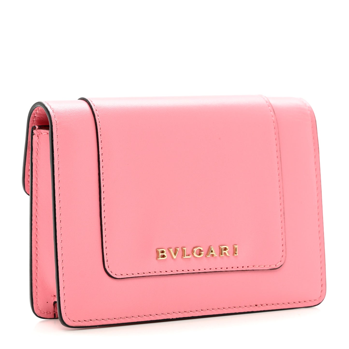 Calfskin Serpenti Forever Purse Card Holder Pink