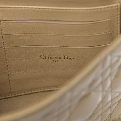 Christian Dior Patent Cannage New Lock Pouch Beige 5 of 11