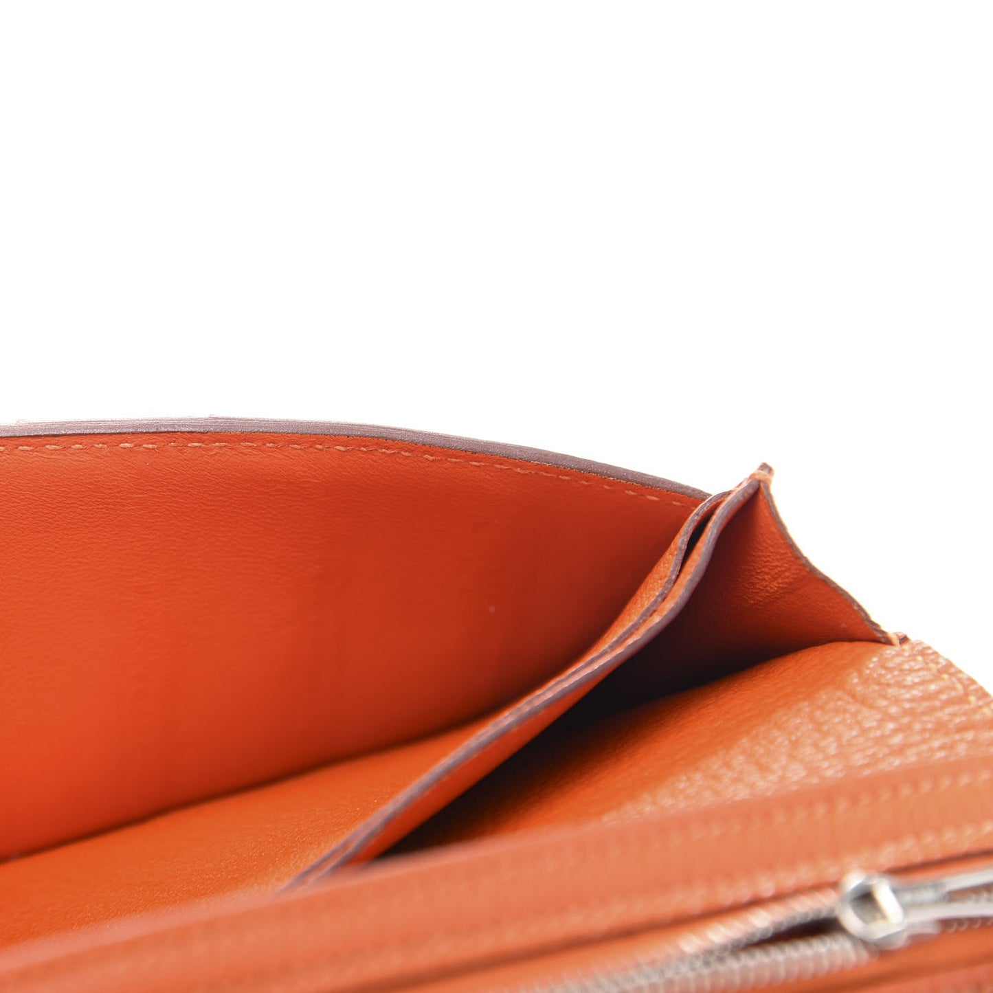Chevre Mysore Bearn Gusset Wallet Feu