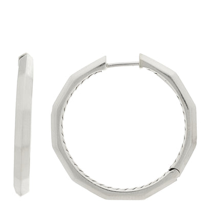 David Yurman Sterling Silver Stax Hoop Earrings 1 of 5