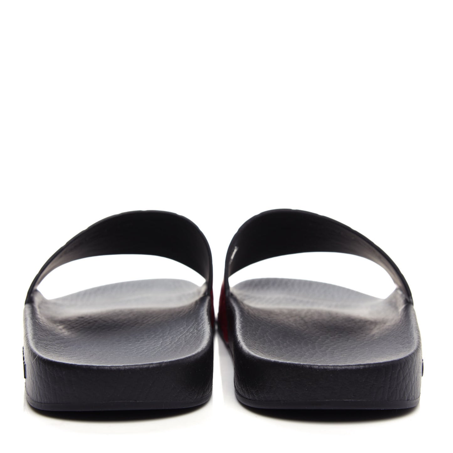 Guccissima Signature Womens Slide Sandals 41 Hibiscus Red
