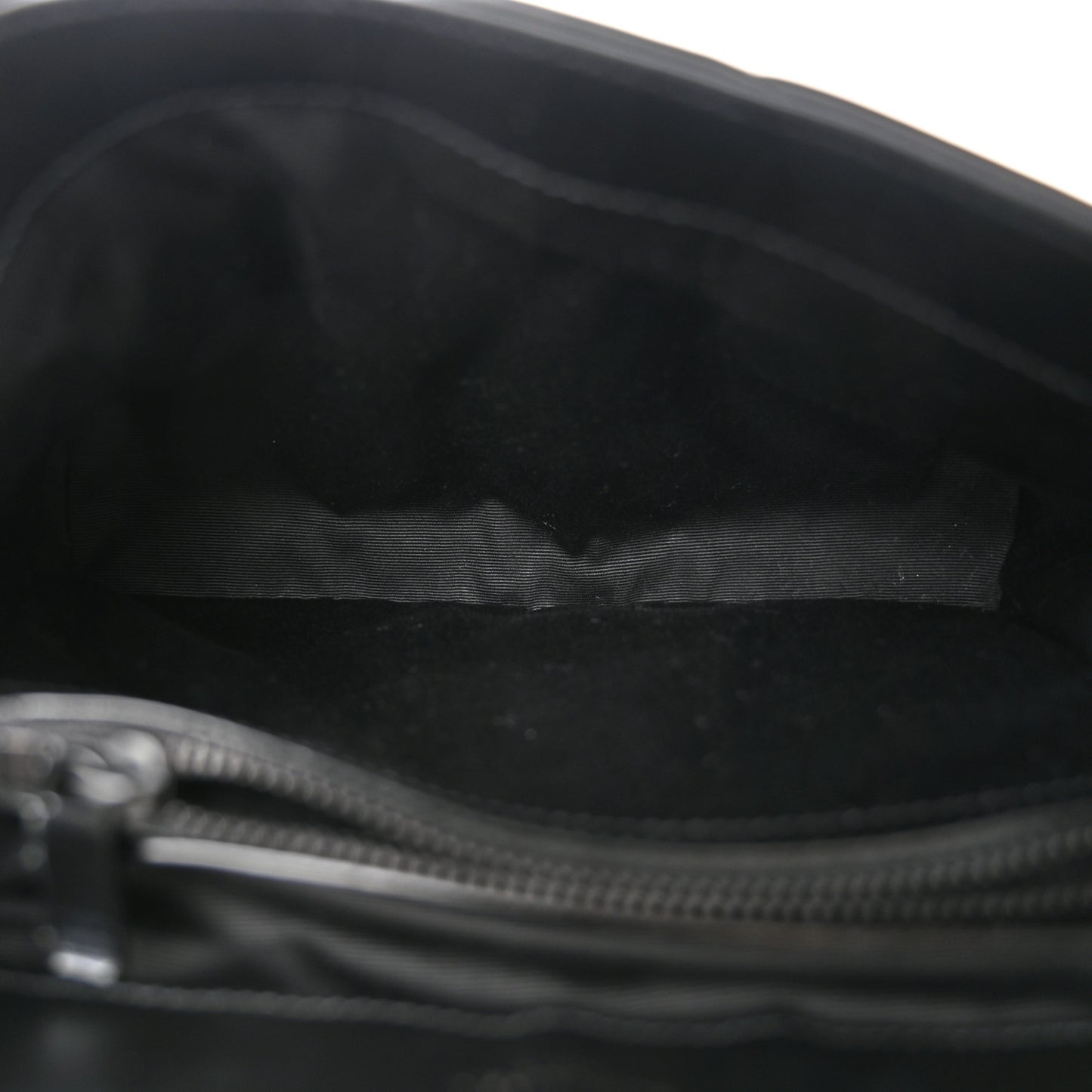 Calfskin Y Quilted Monogram Monochrome Small Loulou Chain Satchel Black