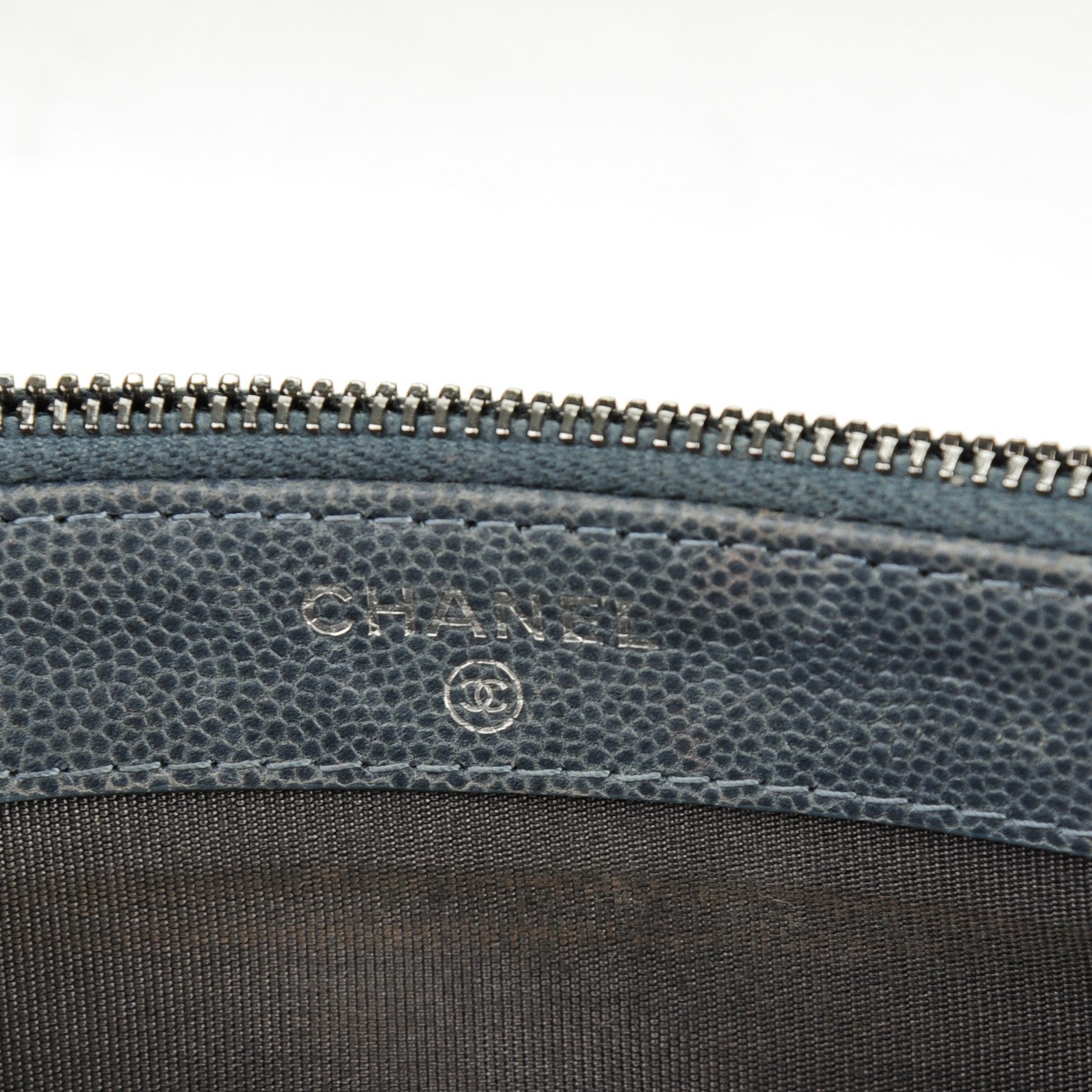 Chanel Caviar Quilted Small Clutch With Chain Grey 6 of 8