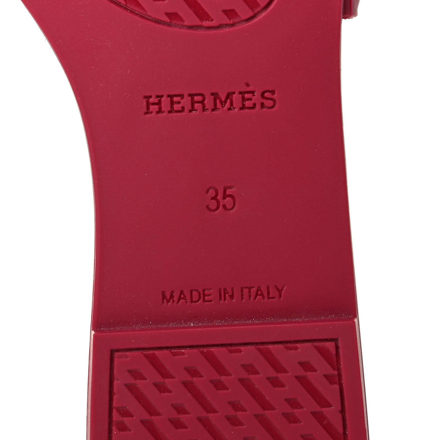 Hermes Rubber Aloha Sandals 35 Rose Baie 5 of 5