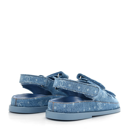 Chanel Denim CC Dad Sandals 39 Light Blue 4 of 8