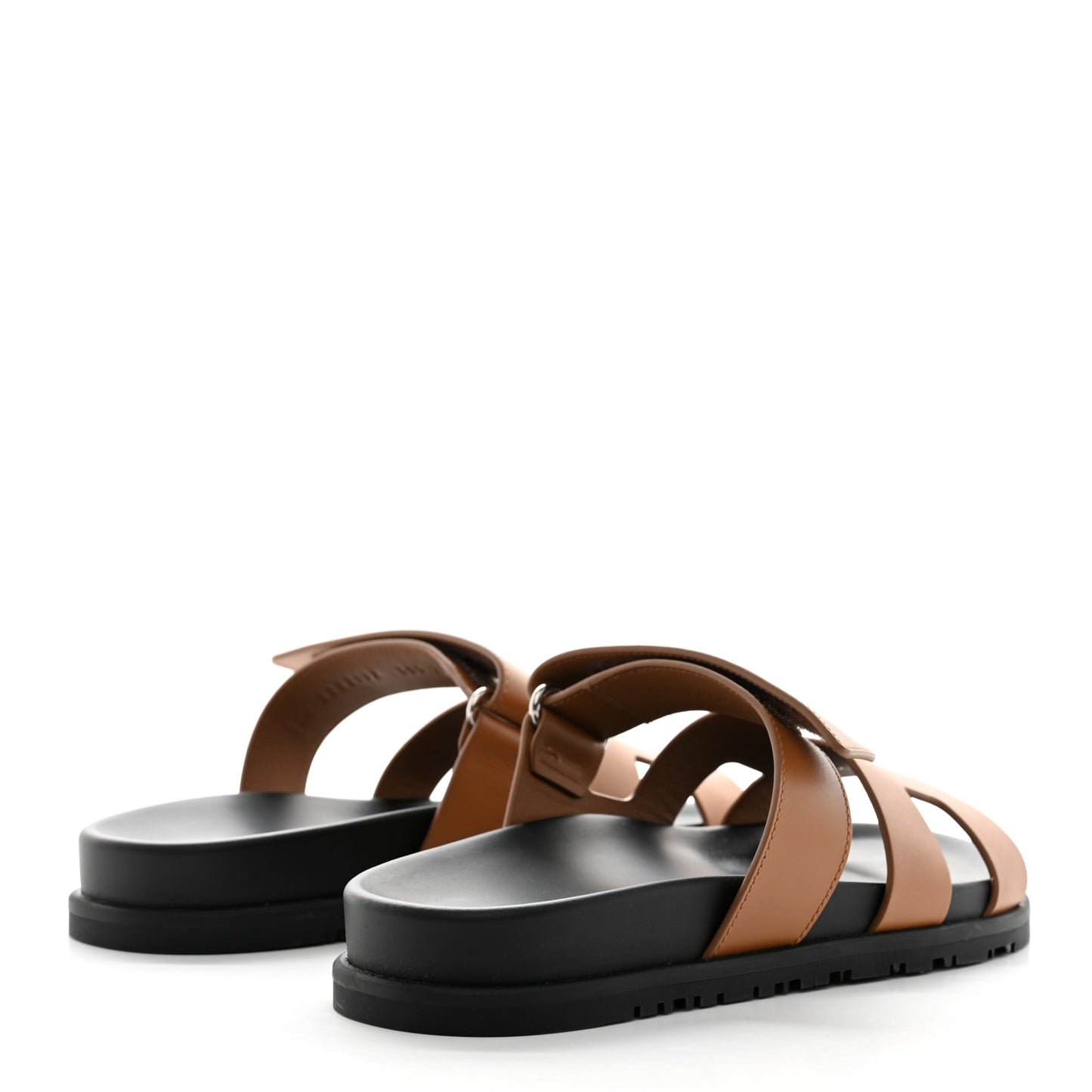 Calfskin Womens Chypre Sandals 38.5 Naturel