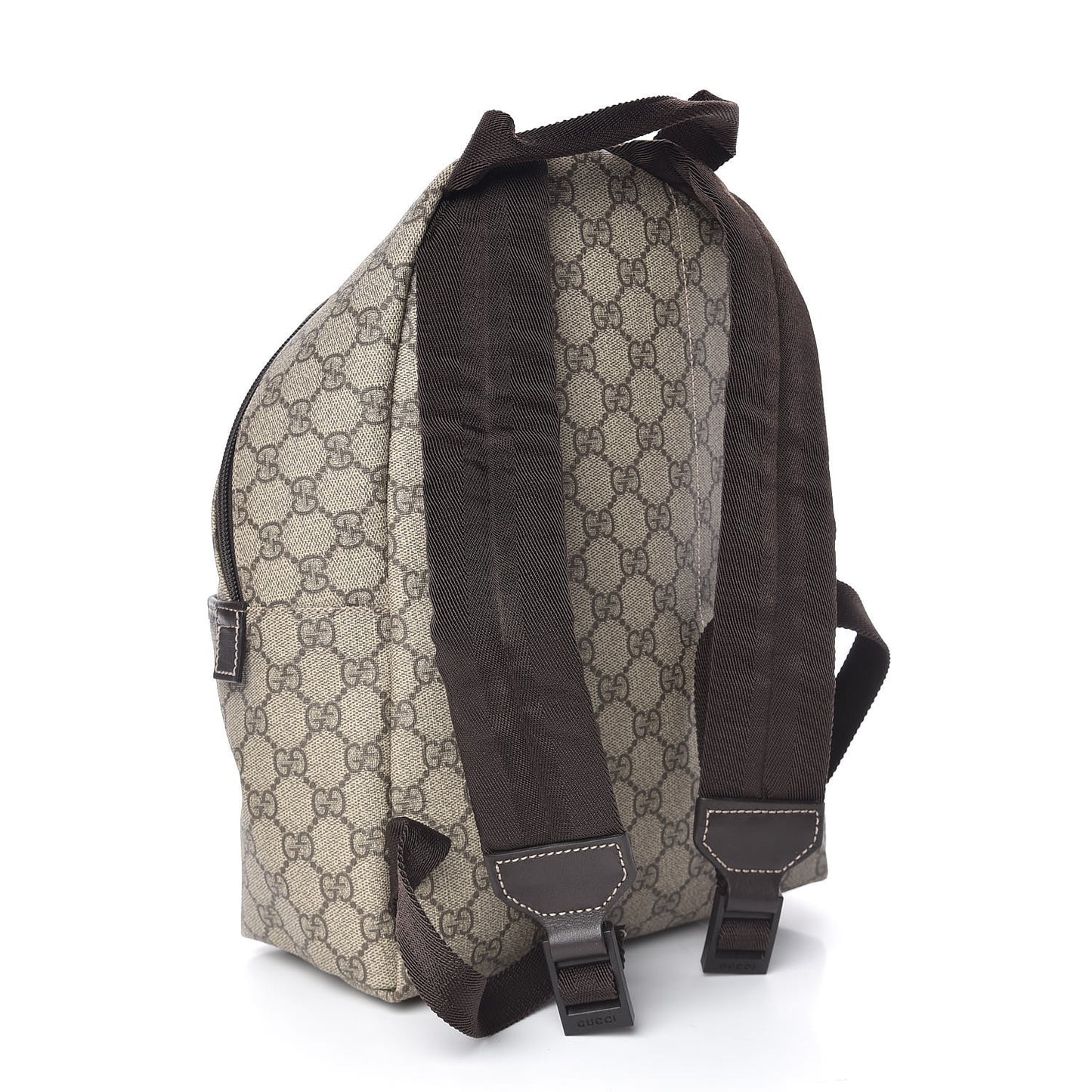 GG Supreme Monogram Margaux Calfskin Childrens Day Backpack Beige Ebony Cocoa Dark Chocolate
