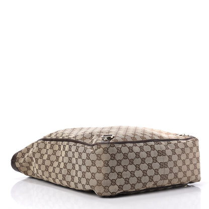 Gucci Monogram Abbey Tote Dark Brown 4 of 11